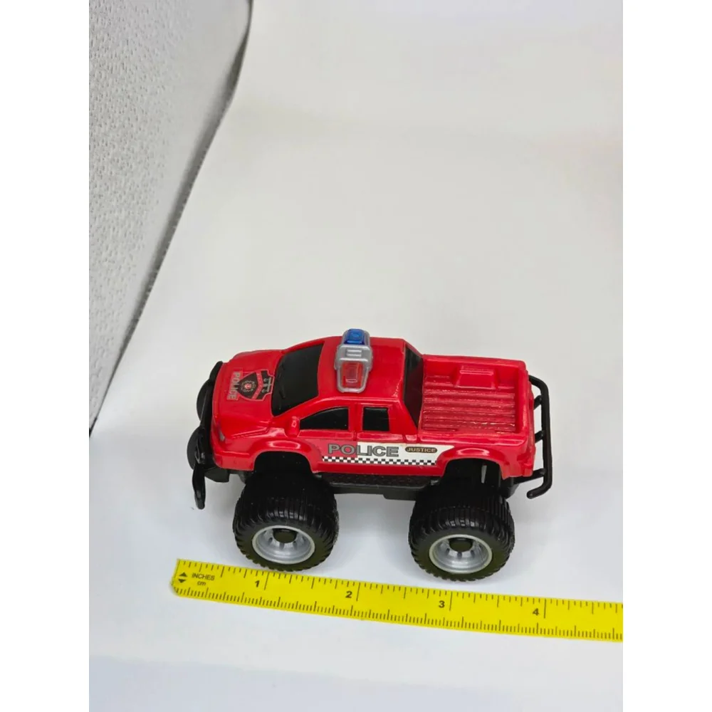 Boys Unbranded Cars & Vehicles One Size Red Black Police Monster Trucks